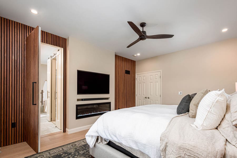 Lancaster Primary Bedroom Remodel with hidden door into bathroom