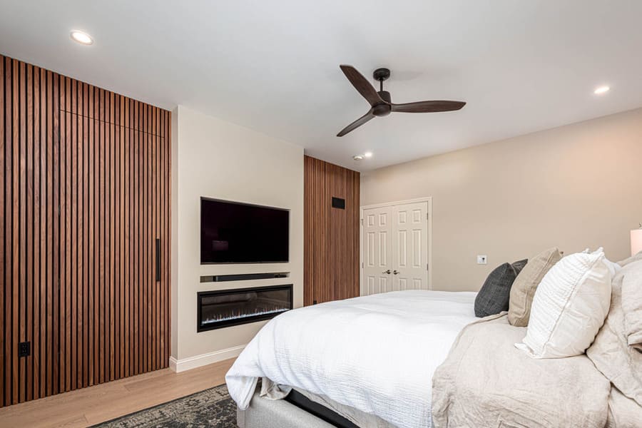 Lancaster Primary Bedroom Remodel with hidden doors