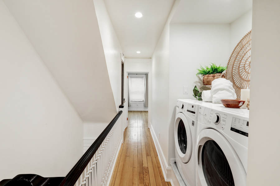 Lancaster Hallway remodel with laundry