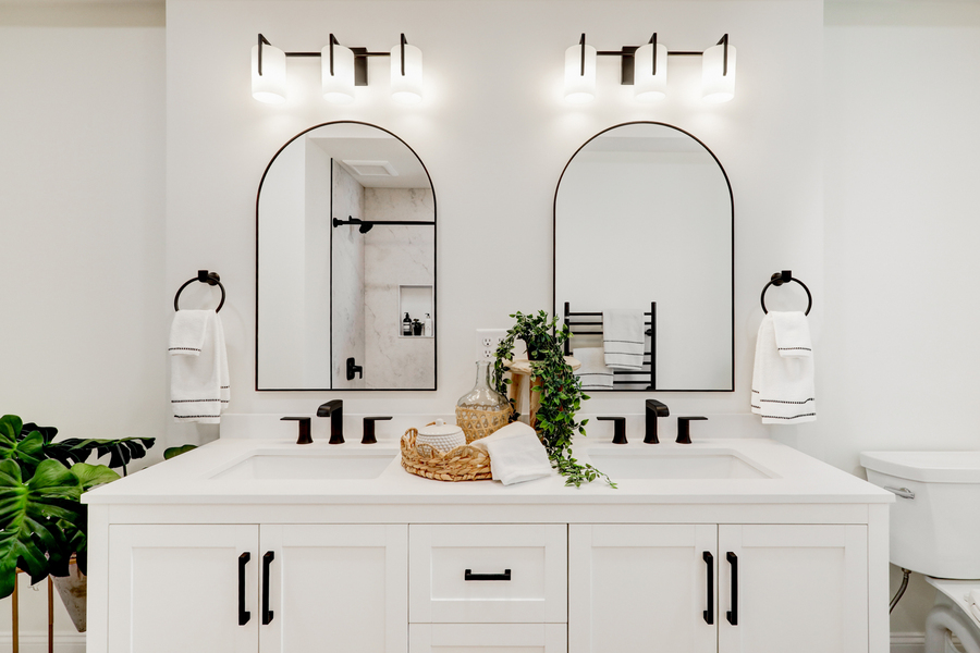 Lancaster Primary Bathroom Remodel with double vanity