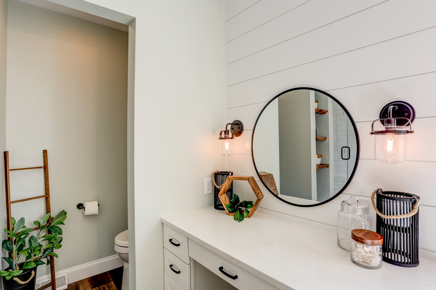 Landisville Primary Bathroom Remodel with a toilet room